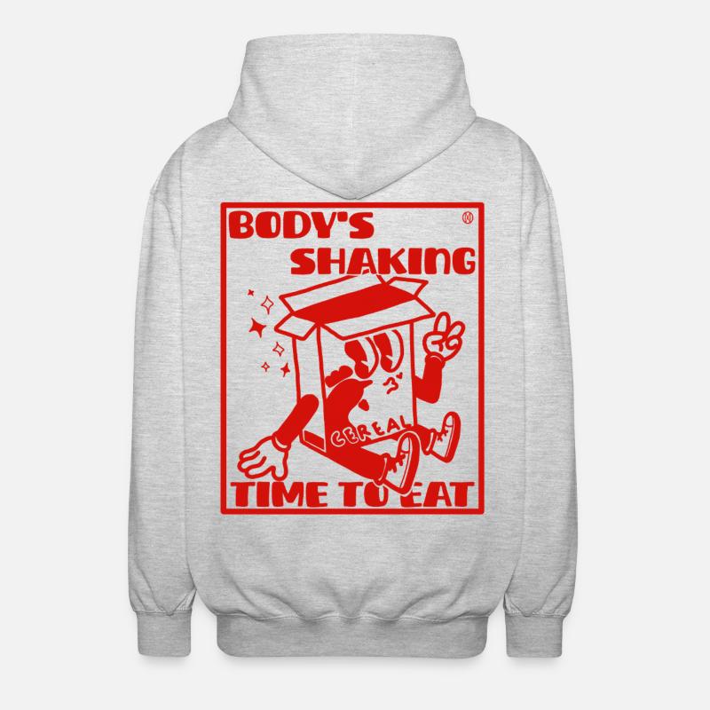 Hyperfixation ADHD problem - Unisex Hooded Jacket - light heather grey