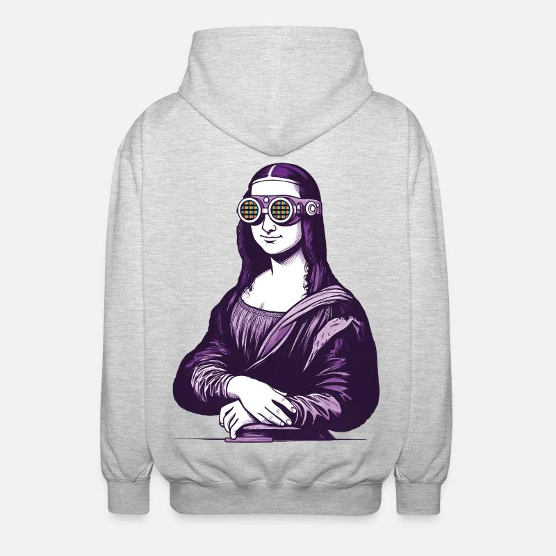 MONA iA – Geek & Sci-Fi - Unisex Kapuzenjacke - Hellgrau meliert