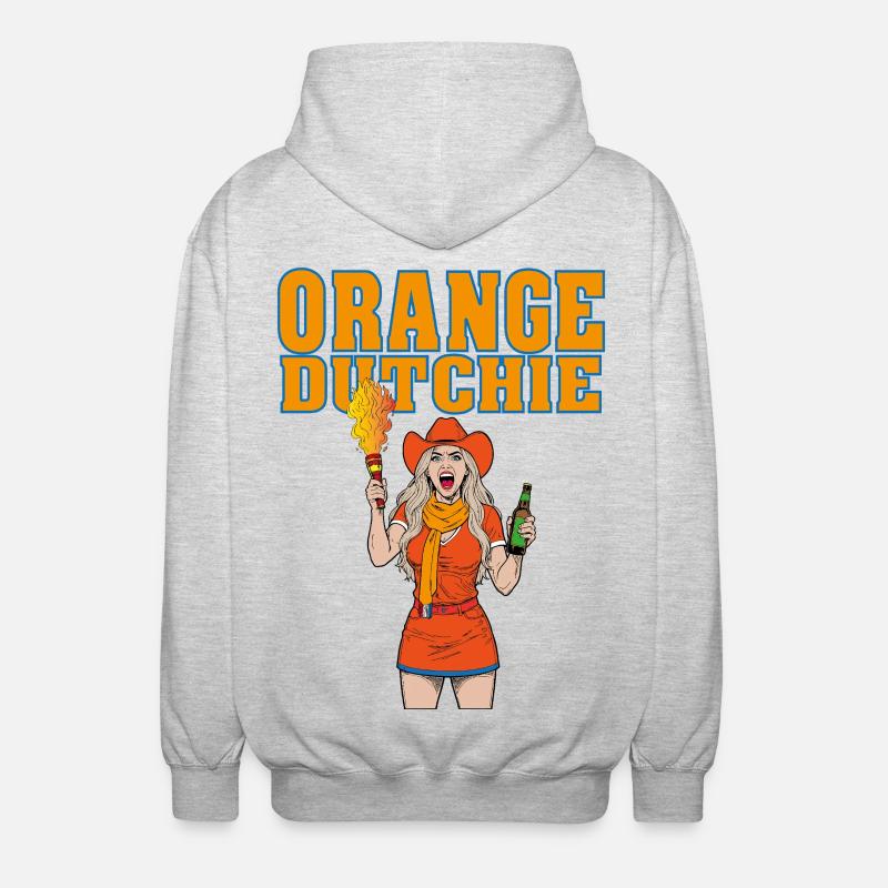 orangedutchie - Unisex Hooded Jacket - light heather grey