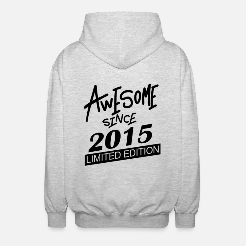 2015 - Millésime 2015 - Veste à capuche unisexe - gris clair chiné
