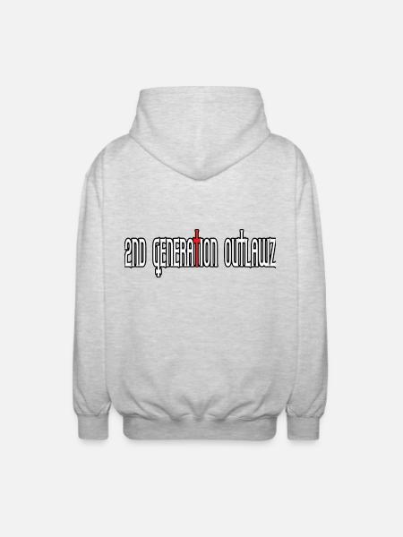 2nd Generation Outlawz / 2go - Unisex Hooded Jacket - light heather grey