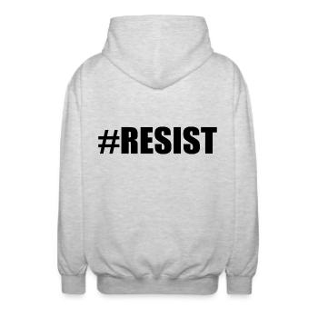 Resist - Veste à capuche unisexe - gris clair chiné - Dos - AI Model Male 185 light (185cm)