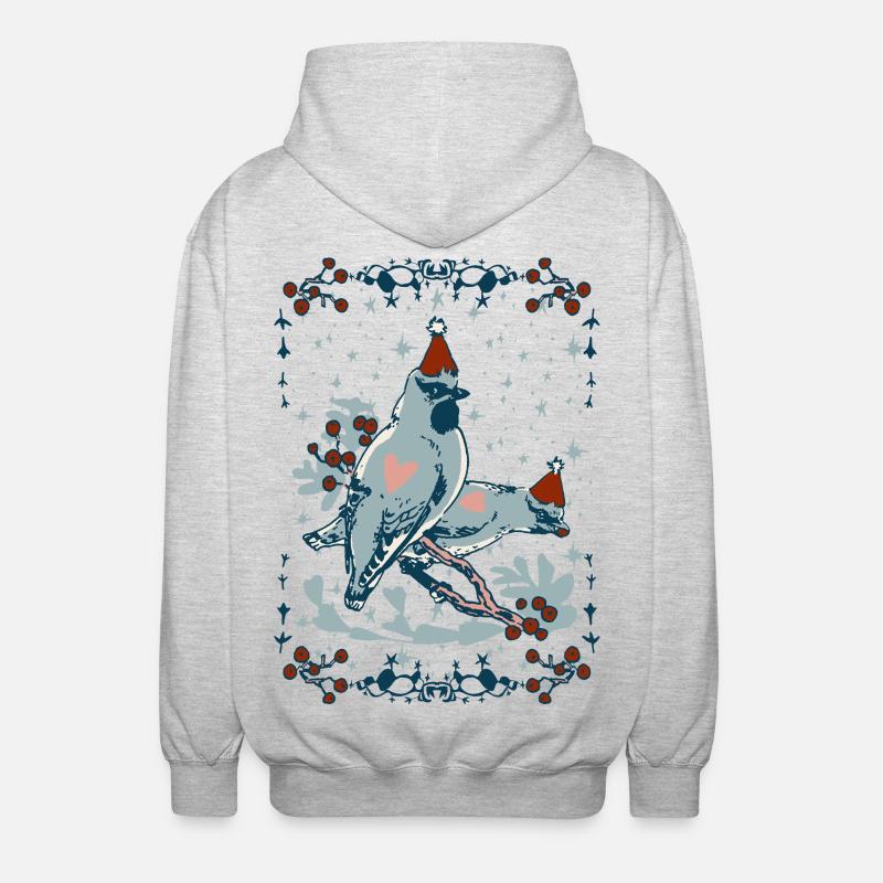 TILHET - Veste à capuche unisexe - gris clair chiné