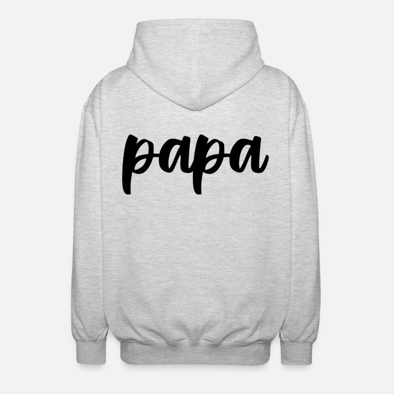 dad - Unisex Hooded Jacket - light heather grey
