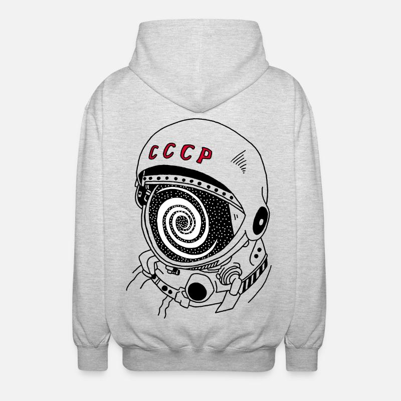 Rêve déçu de conquête spatiale - Veste à capuche unisexe - gris clair chiné