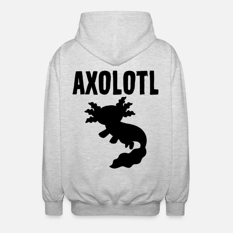 axolotl - Veste à capuche unisexe - gris clair chiné