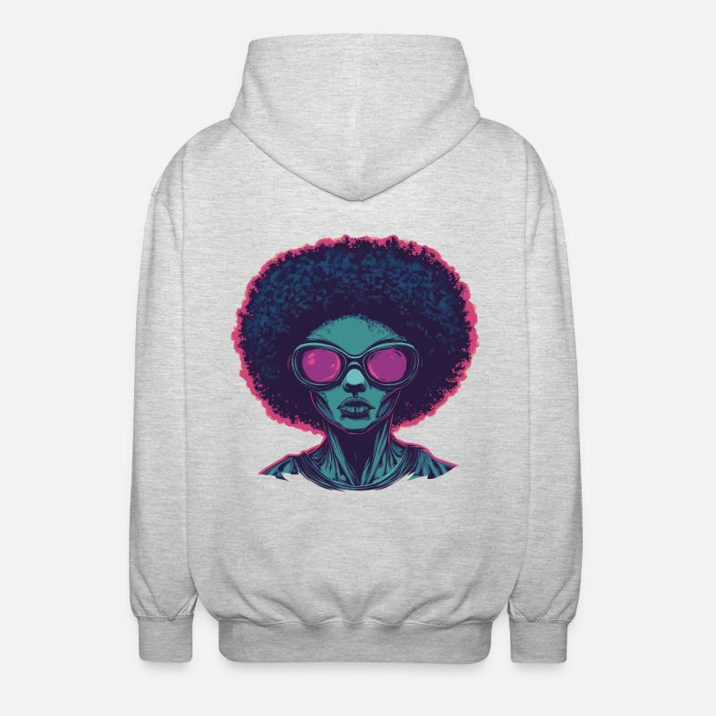Disco - Unisex Kapuzenjacke - Hellgrau meliert