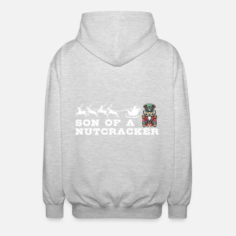 Christmas Nutcracker Fun - Unisex Hooded Jacket - light heather grey