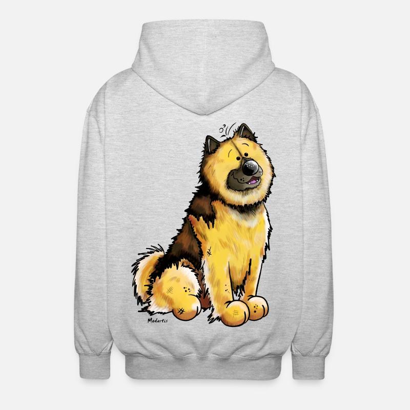 Stolzer Eurasier - Unisex Kapuzenjacke - Hellgrau meliert