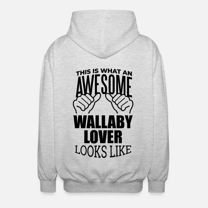 wallaby - Veste à capuche unisexe - gris clair chiné
