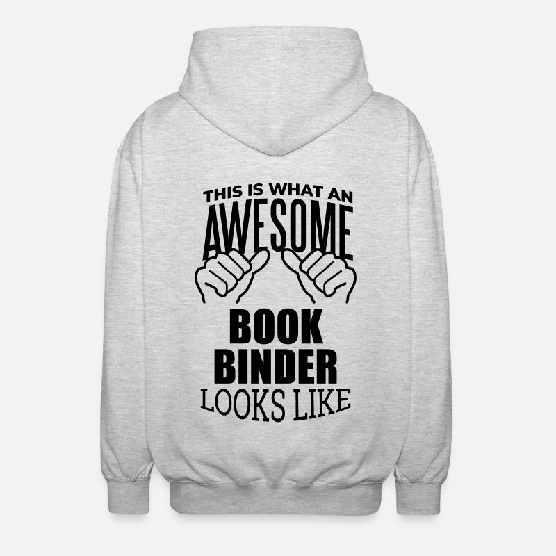 Buchbinder - Unisex Kapuzenjacke - Hellgrau meliert