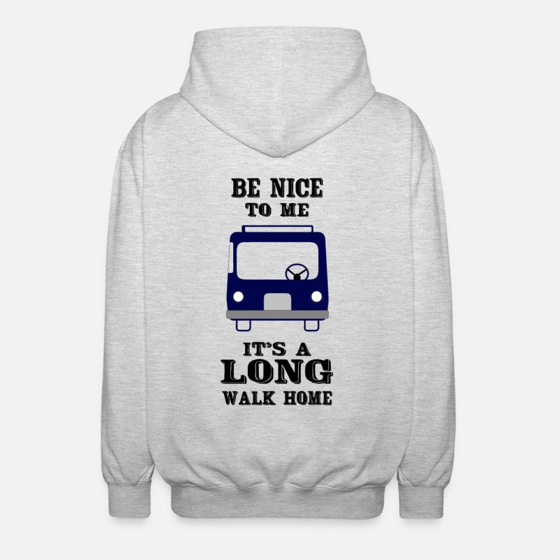 Busfahrer - Unisex Kapuzenjacke - Hellgrau meliert