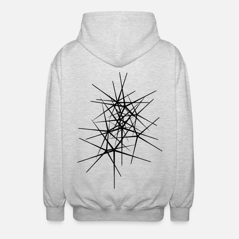 Spikes - Unisex Kapuzenjacke - Hellgrau meliert