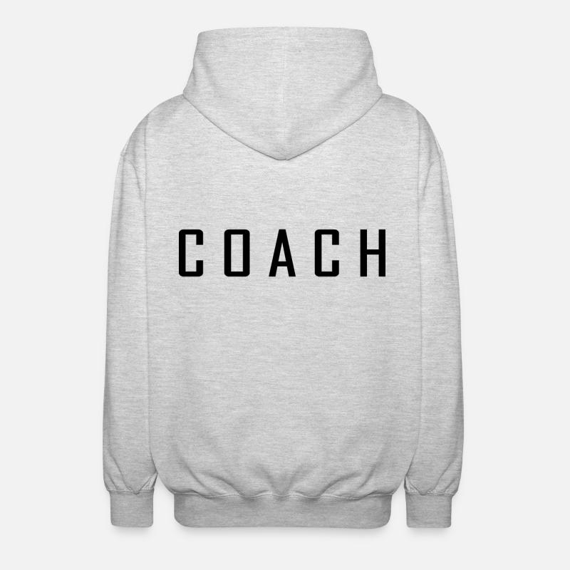 Coach - Veste à capuche unisexe - gris clair chiné