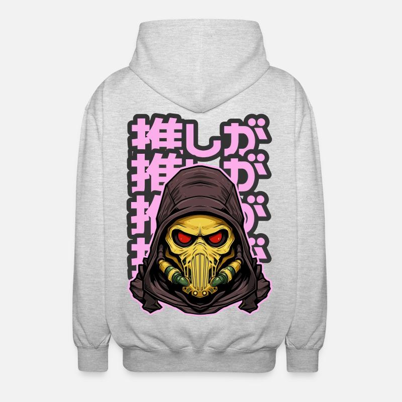 FACE THE STORM! - Unisex Kapuzenjacke - Hellgrau meliert