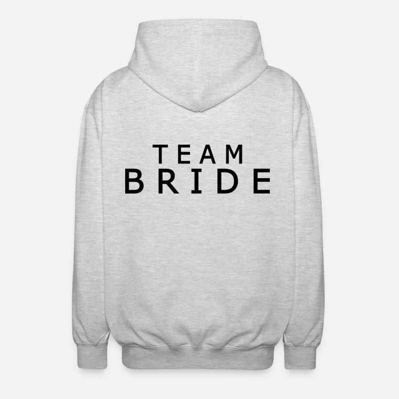 Team bride - Veste à capuche unisexe - gris clair chiné