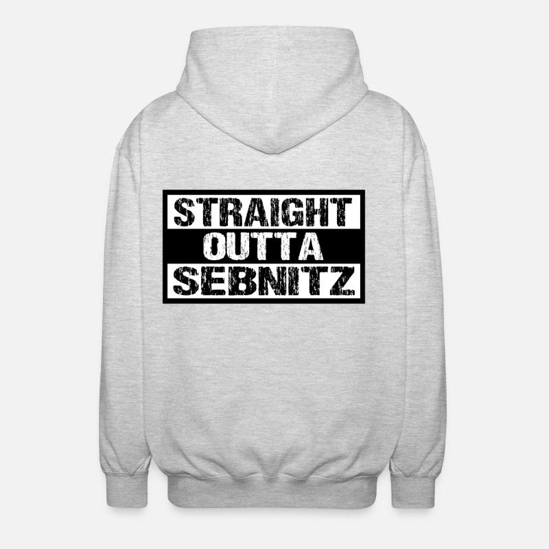 Sebnitz - Unisex Kapuzenjacke - Hellgrau meliert