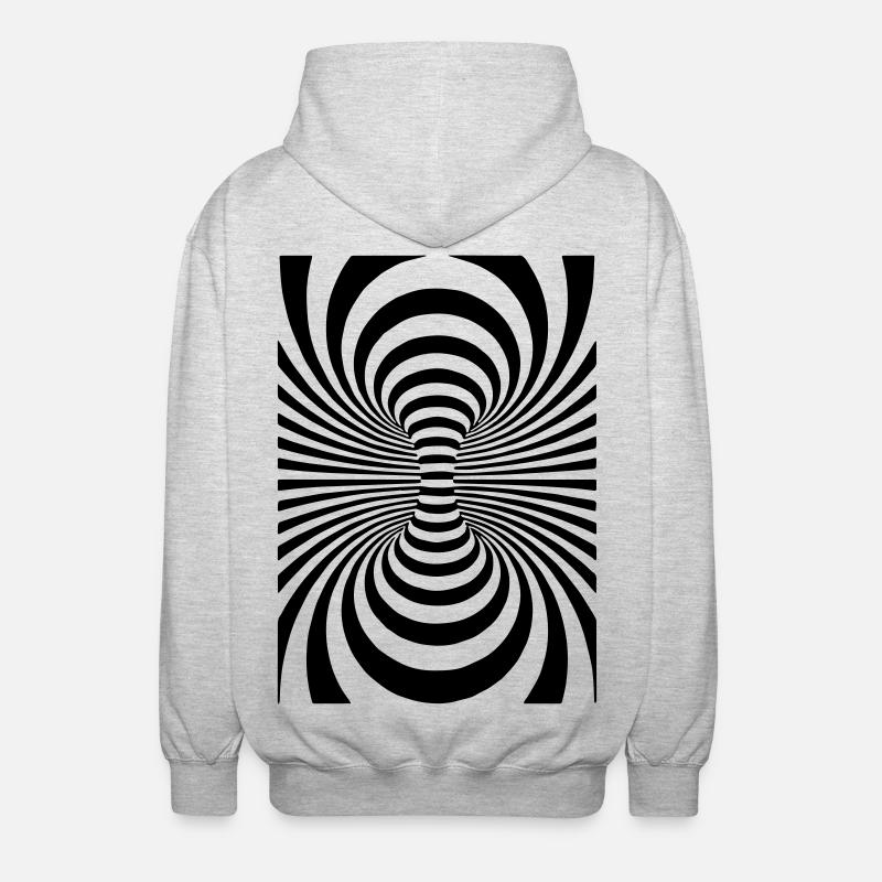 Coole Kunst,Kunst,Art,Design,Kreise, - Unisex Kapuzenjacke - Hellgrau meliert