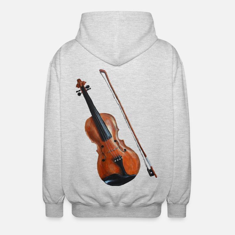 Fiddle - Veste à capuche unisexe - gris clair chiné