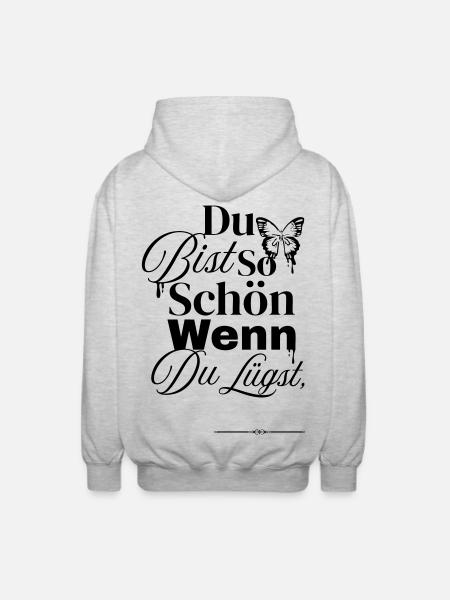 So nice when you lie - Unisex Hooded Jacket - light heather grey