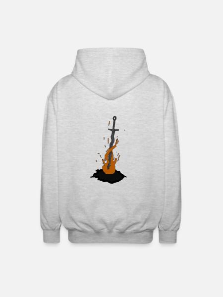 Bonfire - Beacon - Unisex Hooded Jacket - light heather grey