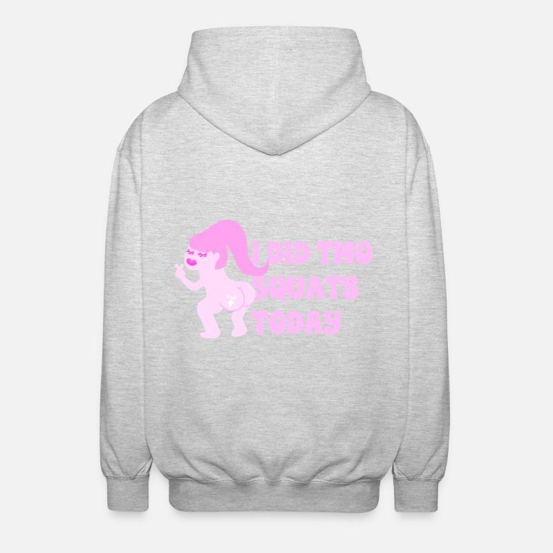 Gym Baddie - Veste à capuche unisexe - gris clair chiné
