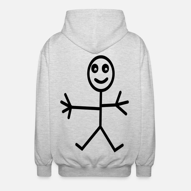 Comic - Unisex Kapuzenjacke - Hellgrau meliert