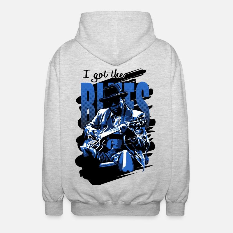 Fick blues - Luvjacka unisex - ljusgråmelerad