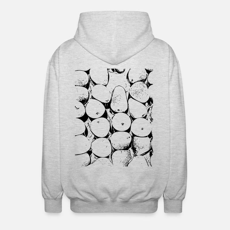 pear - Unisex Hooded Jacket - light heather grey