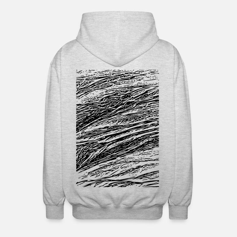 Résumé créatif - Veste à capuche unisexe - gris clair chiné