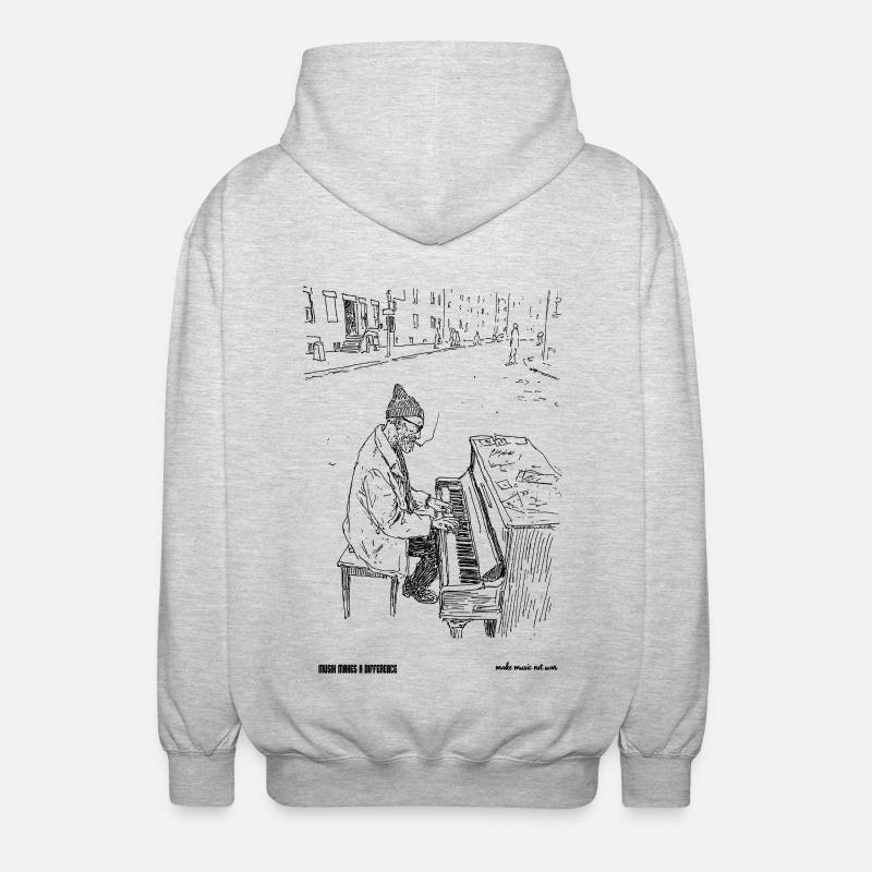 differnce - Unisex Hooded Jacket - light heather grey