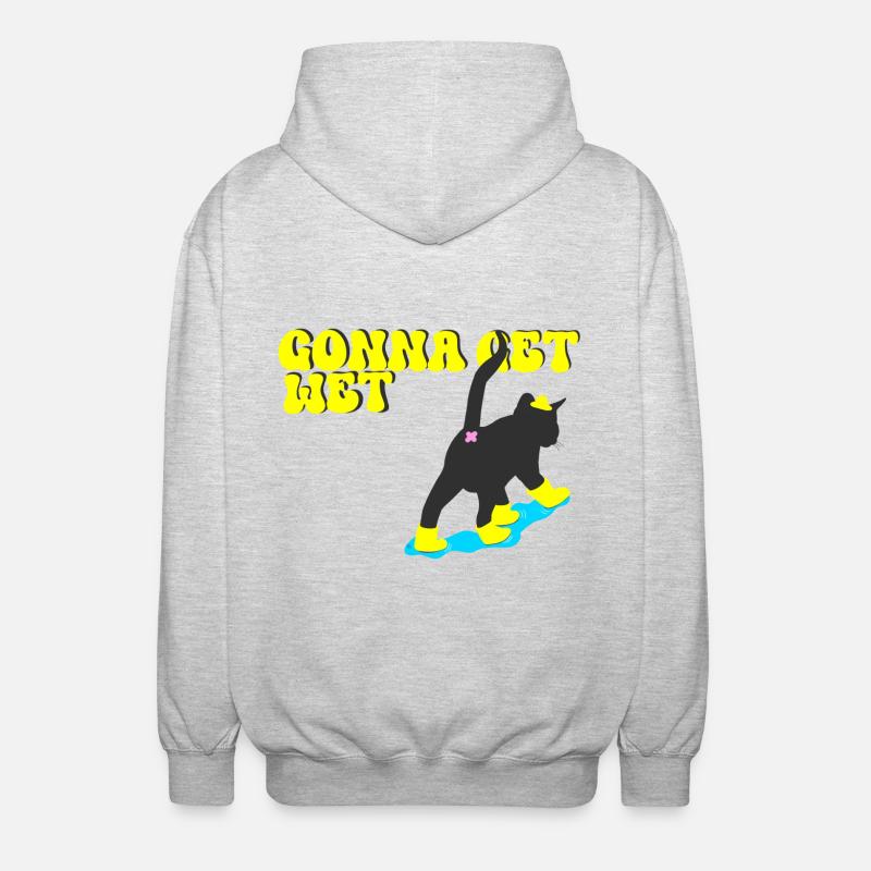 Let's get wet - Unisex Hooded Jacket - light heather grey