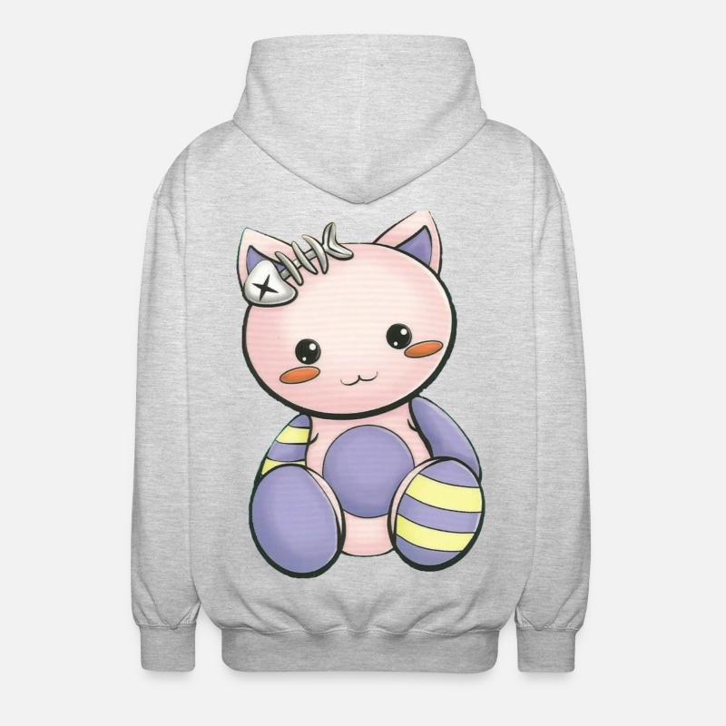 Mangas - Veste à capuche unisexe - gris clair chiné