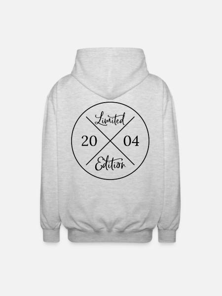 Limited Edition 2004 - Unisex Hooded Jacket - light heather grey
