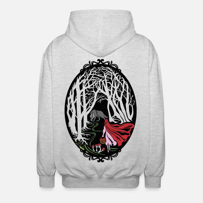 Rotkäppchen Chaperon rouge - Veste à capuche unisexe - gris clair chiné