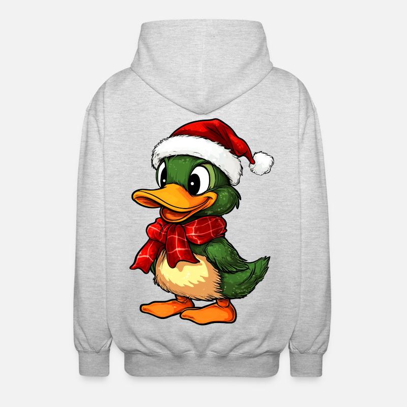 Canards de Noël - Veste à capuche unisexe - gris clair chiné