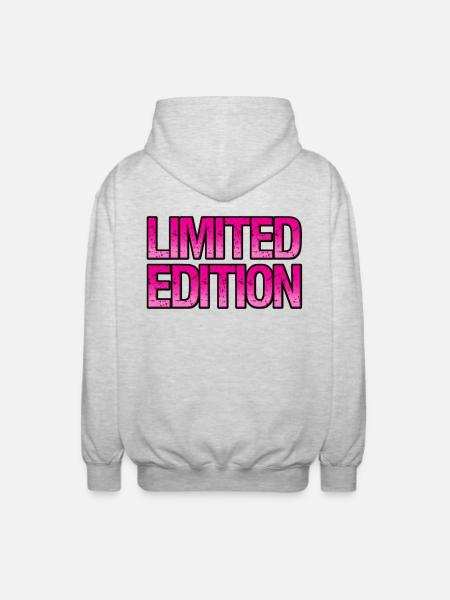 LIMITED EDITION - Unisex Kapuzenjacke - Hellgrau meliert