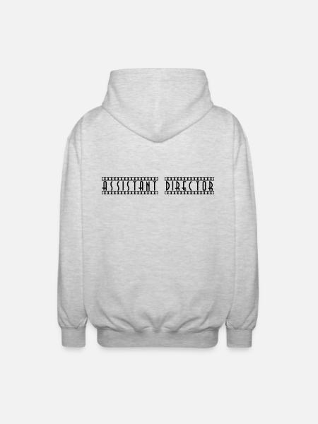 Assistant_Director - Unisex Hooded Jacket - light heather grey