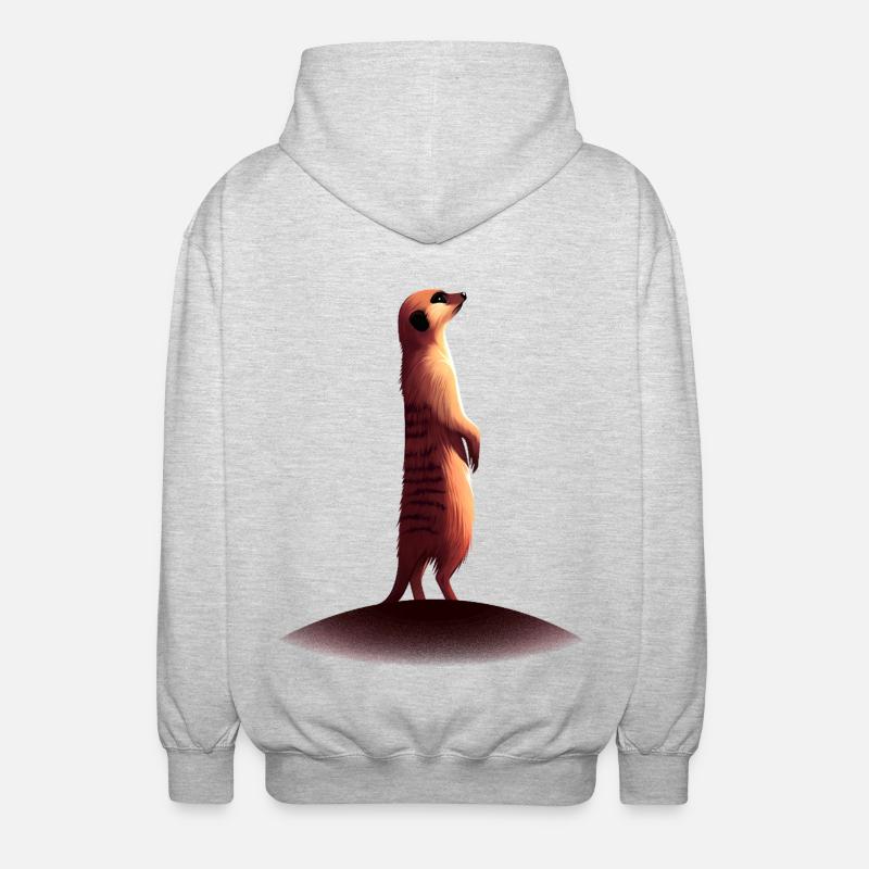 Suricate - Veste à capuche unisexe - gris clair chiné