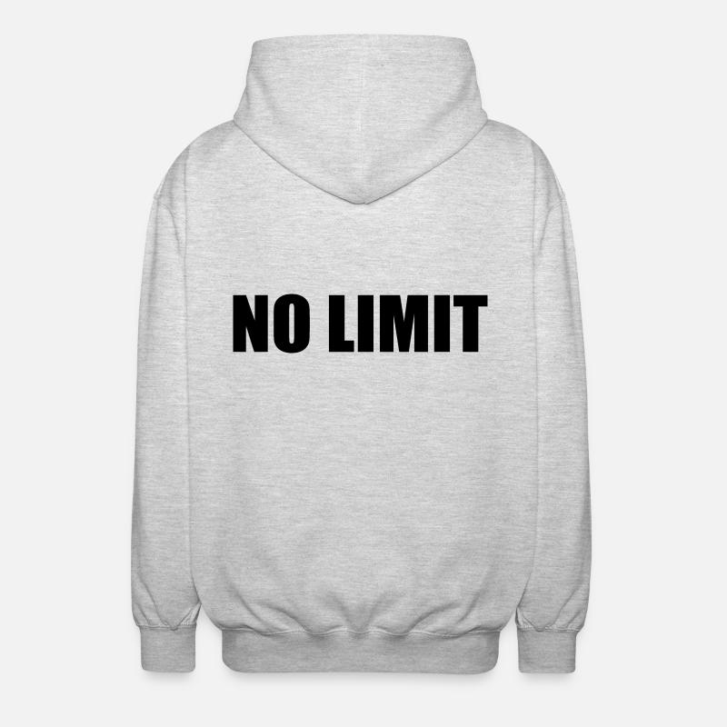 No limit - Veste à capuche unisexe - gris clair chiné