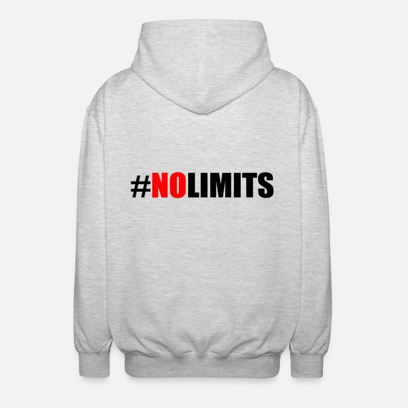 No limits - Veste à capuche unisexe - gris clair chiné