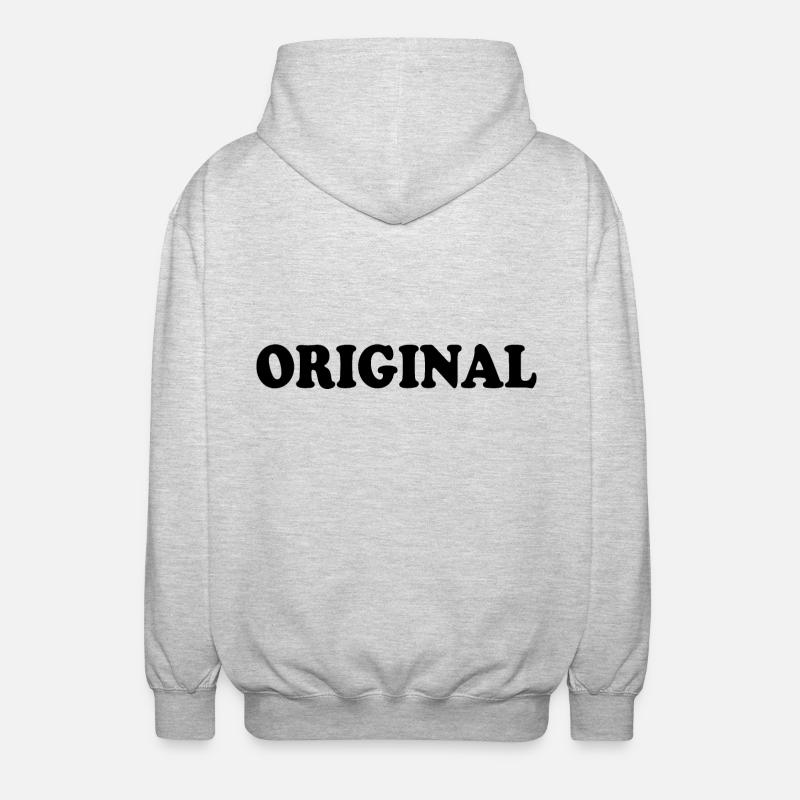 Original - Unisex Kapuzenjacke - Hellgrau meliert