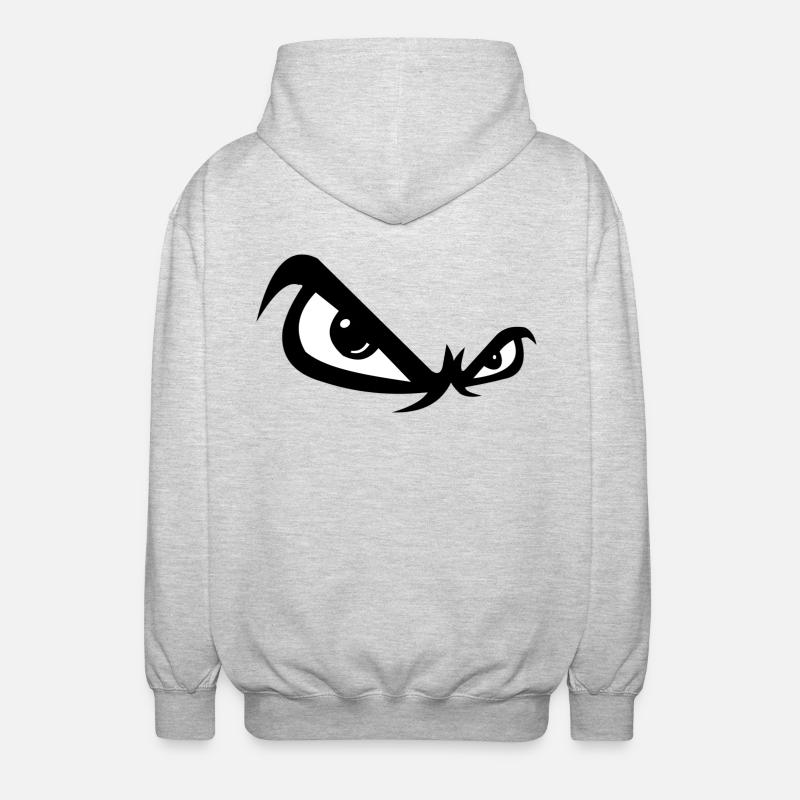 Böse Blick - Unisex Kapuzenjacke - Hellgrau meliert