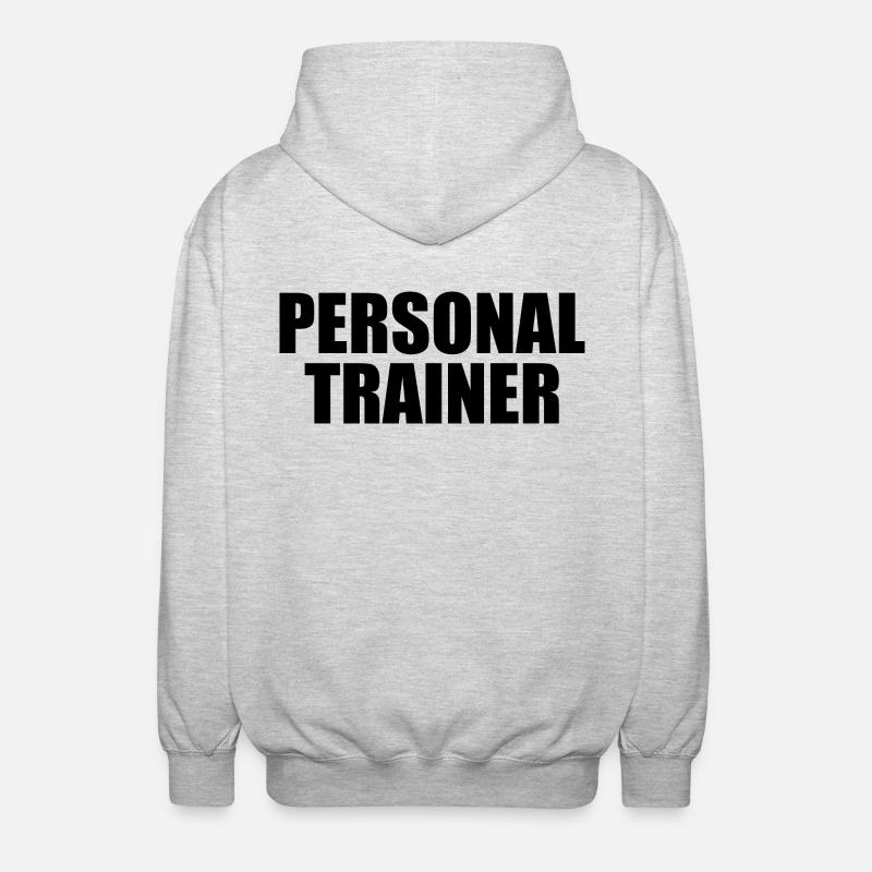 Personal trainer - Unisex Kapuzenjacke - Hellgrau meliert
