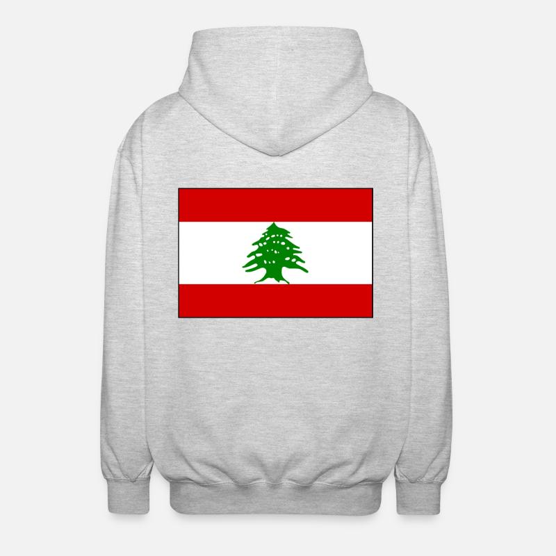 Liban - Veste à capuche unisexe - gris clair chiné