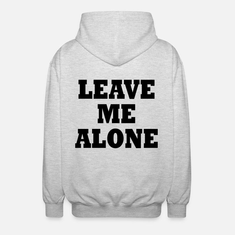 Leave me alone - Veste à capuche unisexe - gris clair chiné