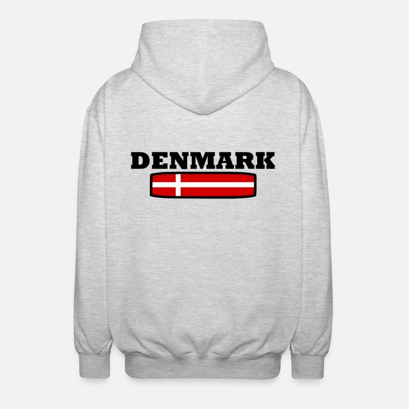 Danemark - Veste à capuche unisexe - gris clair chiné