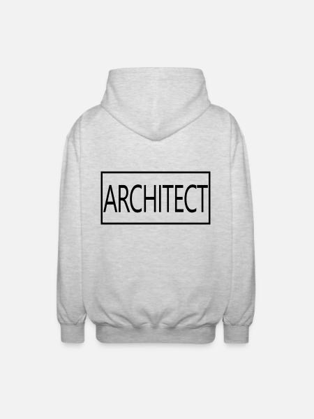Architect Proud Graduated Architect Student - Unisex Hooded Jacket - light heather grey