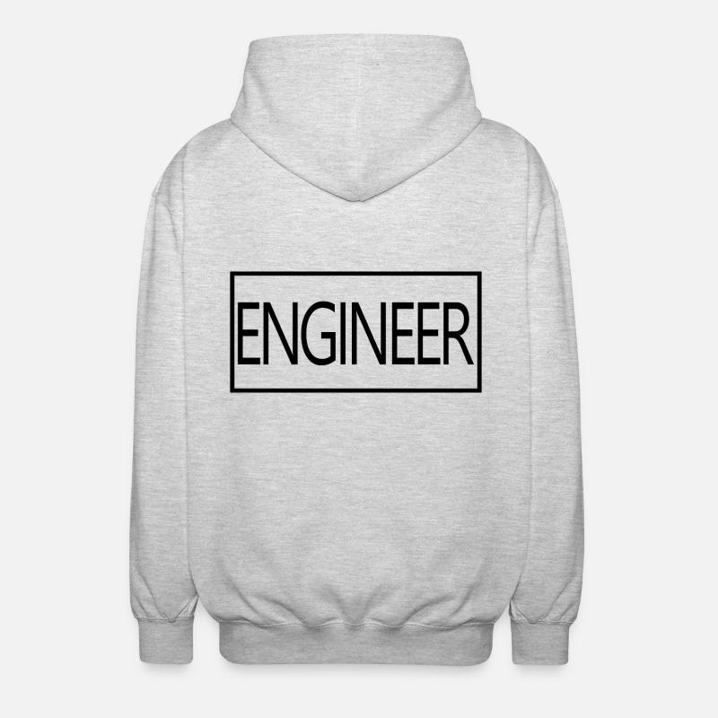 Engineer Proud Graduated Engineering Student - Unisex Hooded Jacket - light heather grey