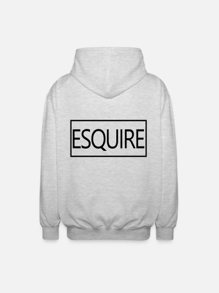 Esquire absolvierte Rechtsanwaltsschülerin - Unisex Kapuzenjacke - Hellgrau meliert